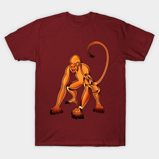 Maniac Monkey T-Shirt by KnotYourWorld4